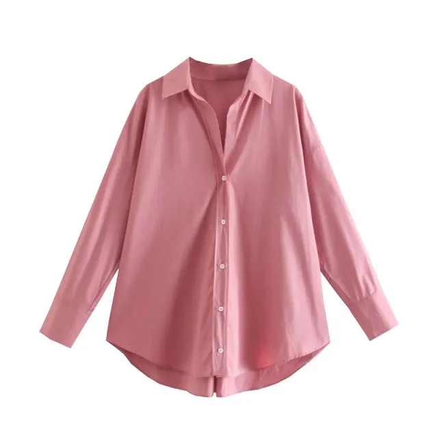 Urban Casual Multi color Poplin Shirt Leather Pink - Shop at LoveMi