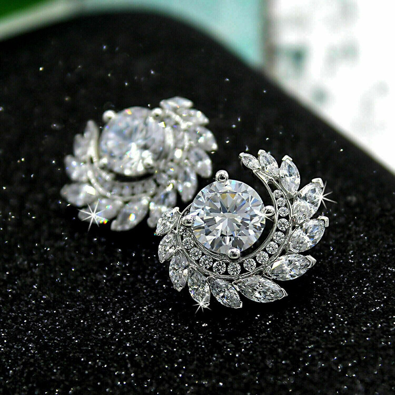 Women's Fashion Personalized Flower Leaf Earrings