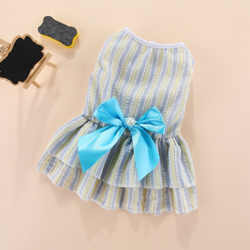 Pet-friendly Striped Fresh-layered Cake Skirt - Image 3