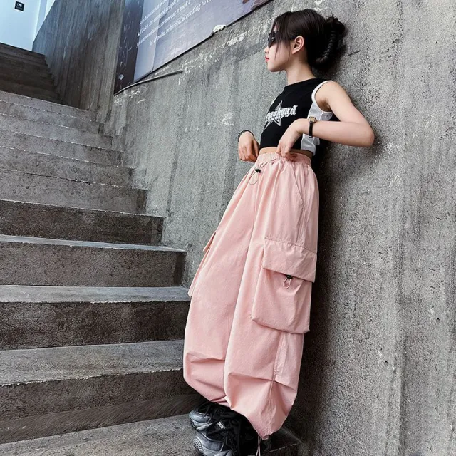 Dance Girls' Clothing Dancing Performance Clothes Pants Overalls Pink Pant - Shop at LoveMi