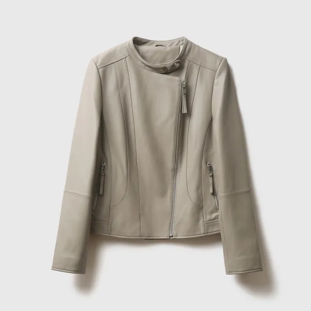 Fashion Motorcycle Fashionable Jacket Female Gray - Shop at LoveMi