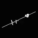 Car ECG Creative Heartbeat Motorcycle Body Bumper Decorative Stickers view 8