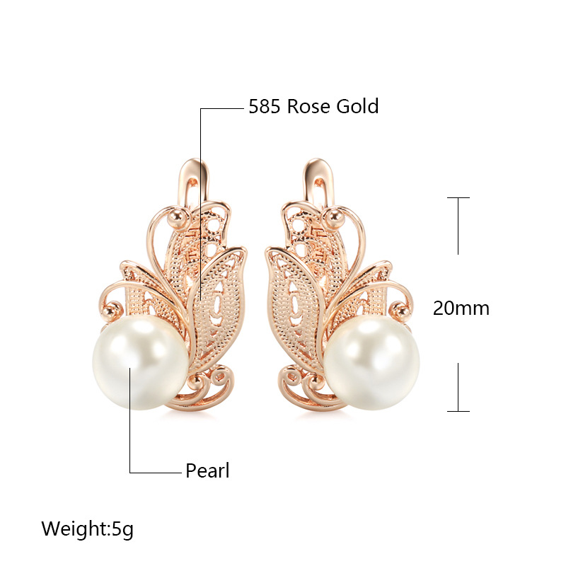 Personalized Creative Butterfly Inlaid Pearl Ear Clip