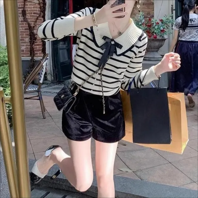 Gentle Doll Collar Sweater Women White - Shop at LoveMi