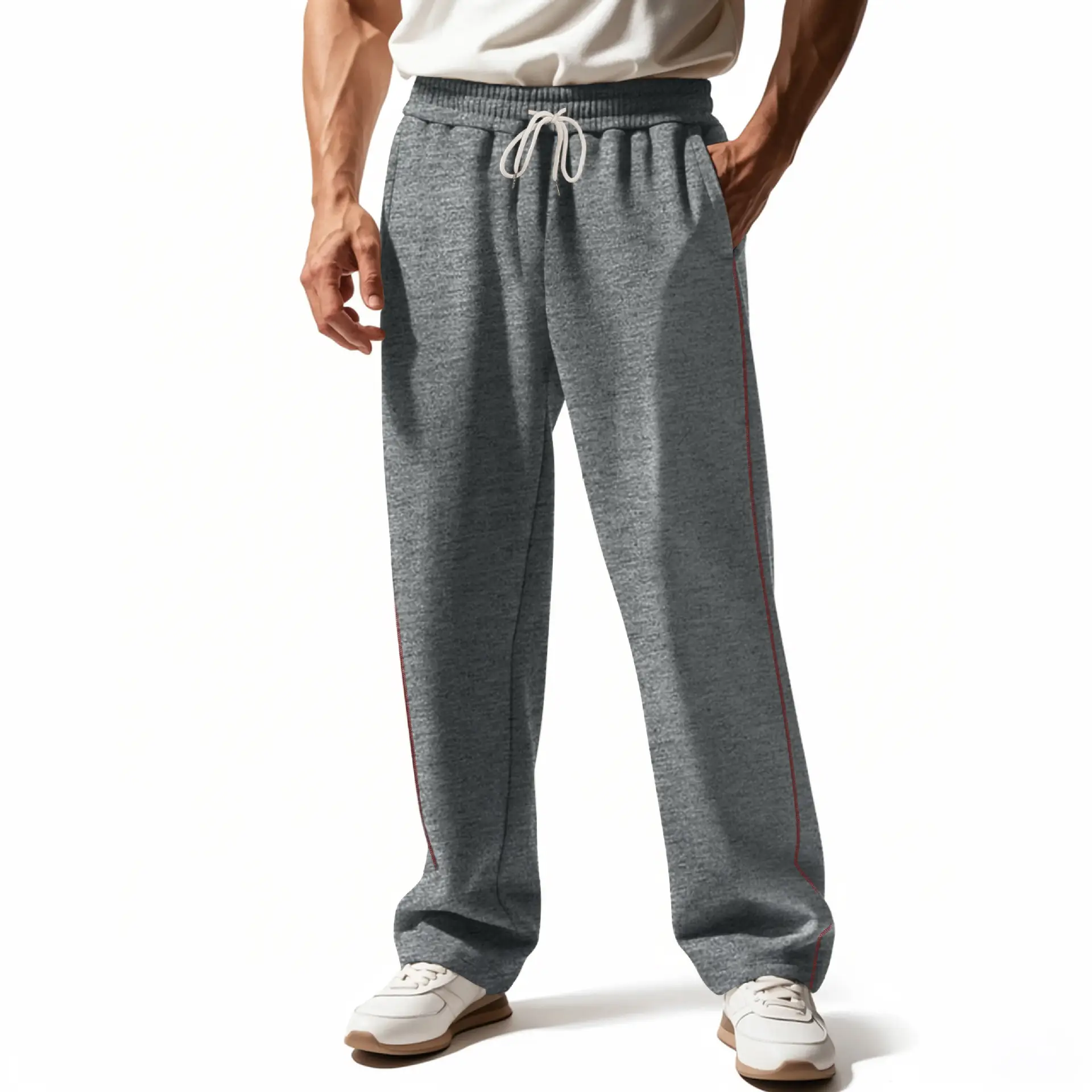 Men's Wear-resistant Heavy Terry Loose Sports Casual Pants
