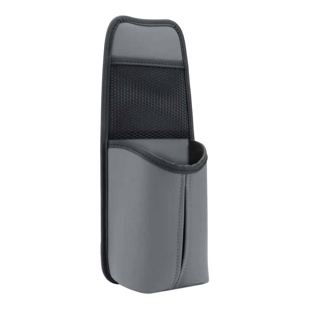 Car Seat Suspension-style Solid-color Suede Seat Side Storage Pocket