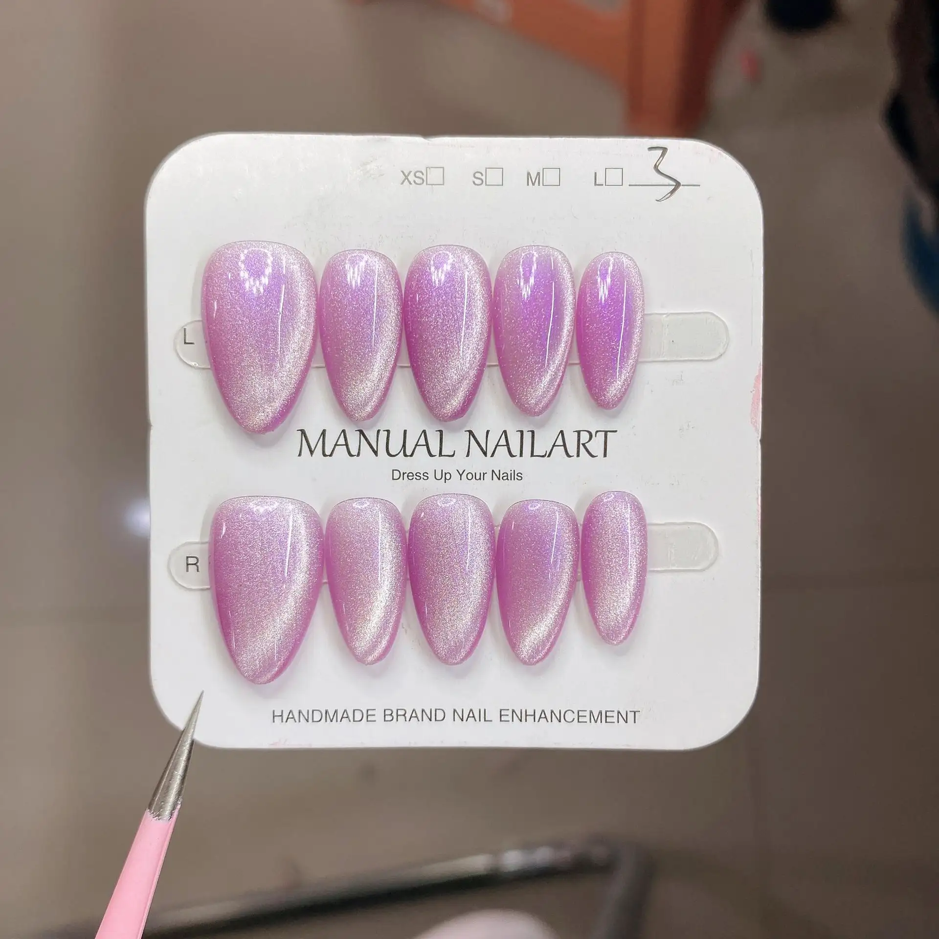 Hand-applied Gel Nail Art Tips For UVLED Curing