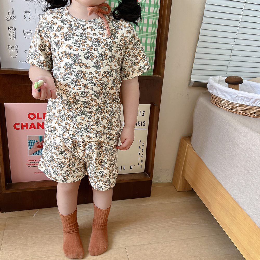 Summer Kids' Pajama Set Instagram-style For Girls