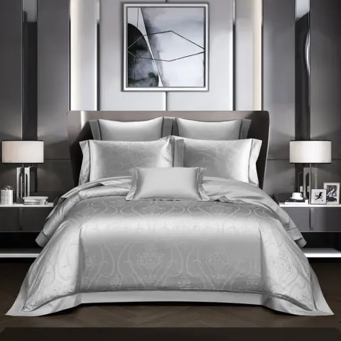 140 Long-staple Cotton Pure All Four-piece Jacquard Beddings High-grade