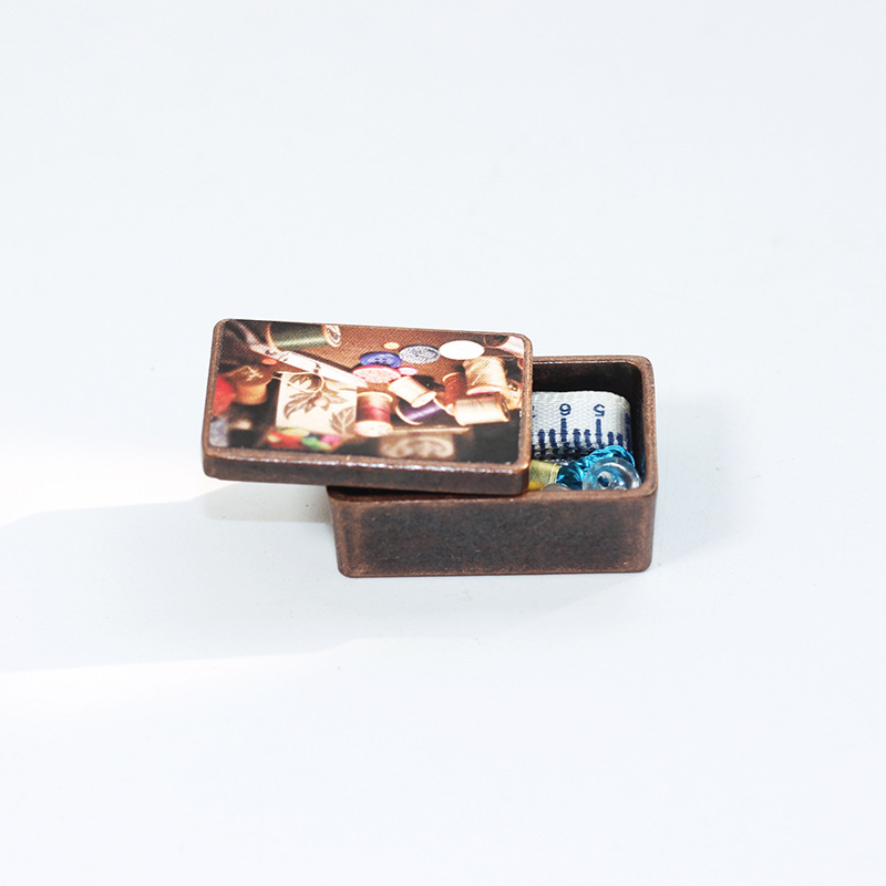 Miniature Mini Simulation Sewing Kit Toy Model Scene