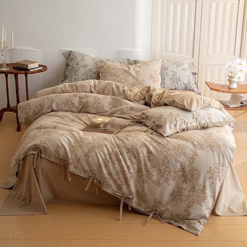 Jacquard Cotton Four-Piece Bedding Set, picture 5 of 8