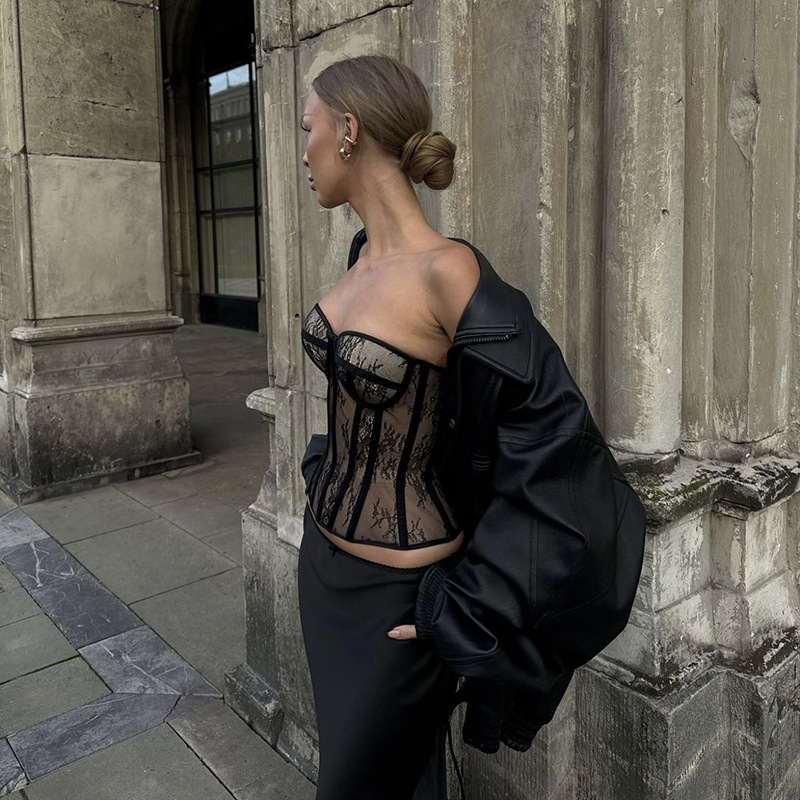 Fashion Women's Wear Pure Color Tube-top Vest