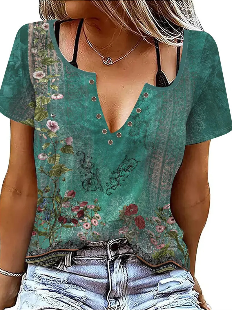 Women's Summer Fashion Animal Striped T shirt Wb30Wb30Zn241125Y057 L - Shop at LoveMi