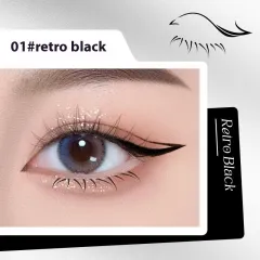 Double-headed Lower Eyelash Seal Eyeliner Eyeliner Two-in-one Not Easy To Makeup - Black - View 1