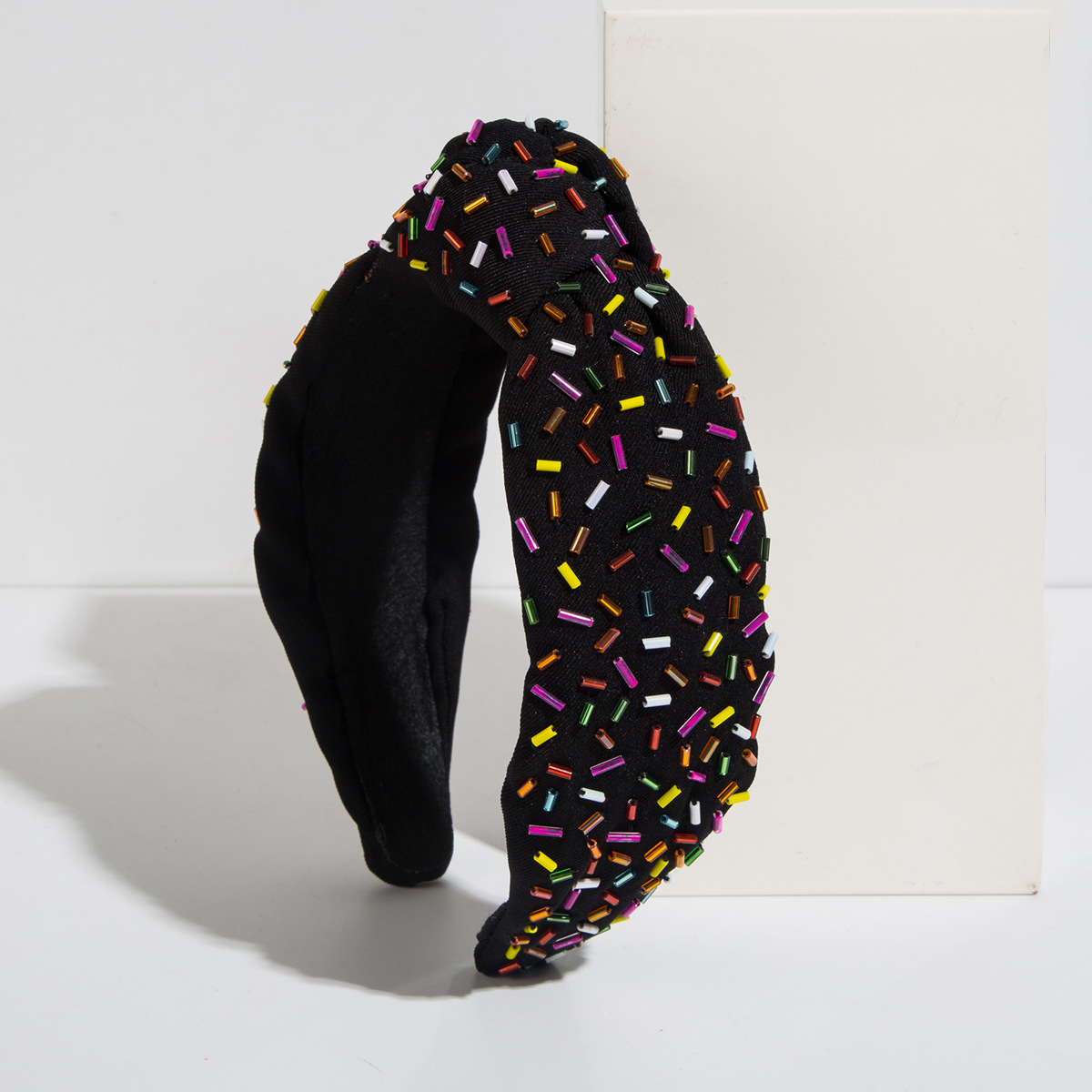 Fashion Hand-stitched Glass Tube Headband Temperament — foto 18
