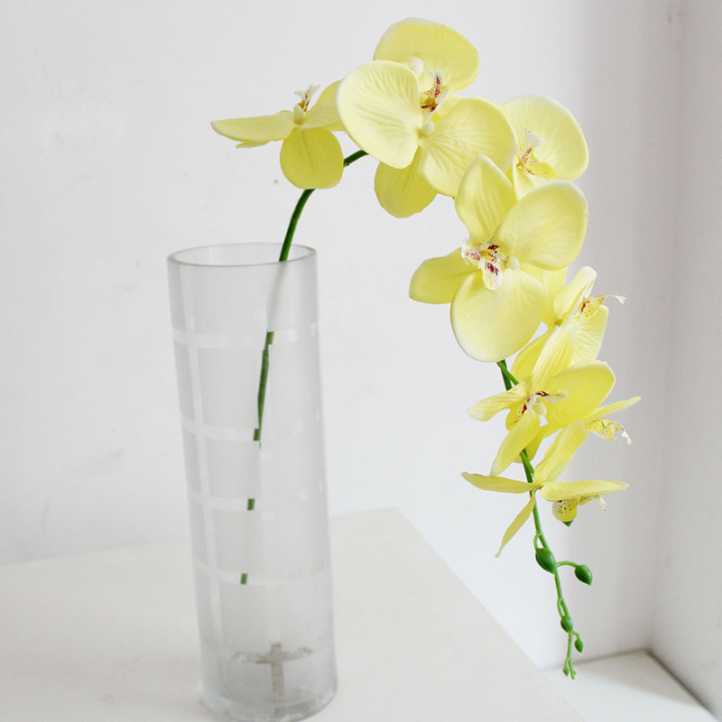 Large 9-head Phalaenopsis Artificial Fake Flower