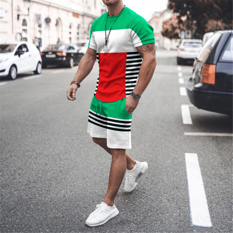 Title 9, Mens Short Sleeve Sports Casual Fashion Stripe...