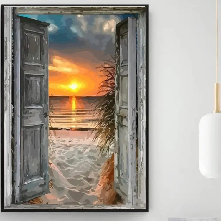 Digital Oil Painting Color Filling Frameless