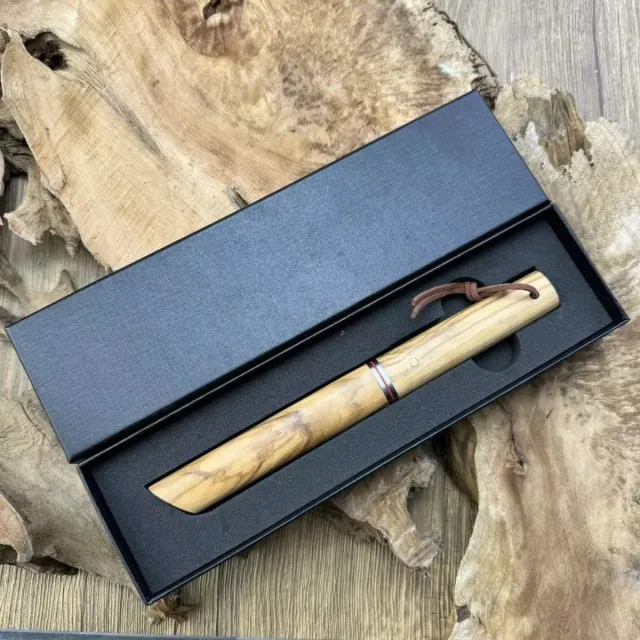 Olivewood Damascus Steel Knife Outdoor Decoration Olivewood Steel Knife - Shop at LoveMi