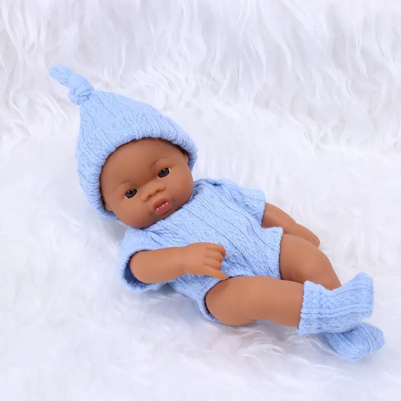 7-inch Mini Vinyl Black Doll Children's Toy