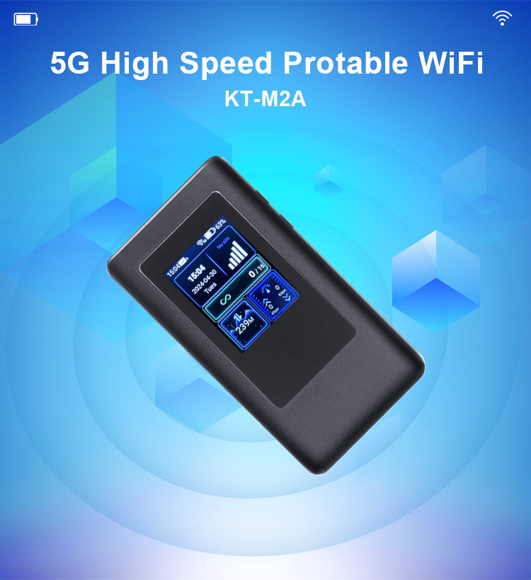 Title 4, 5G MIFI M2A Portatile con Schermo a Colori Conn...