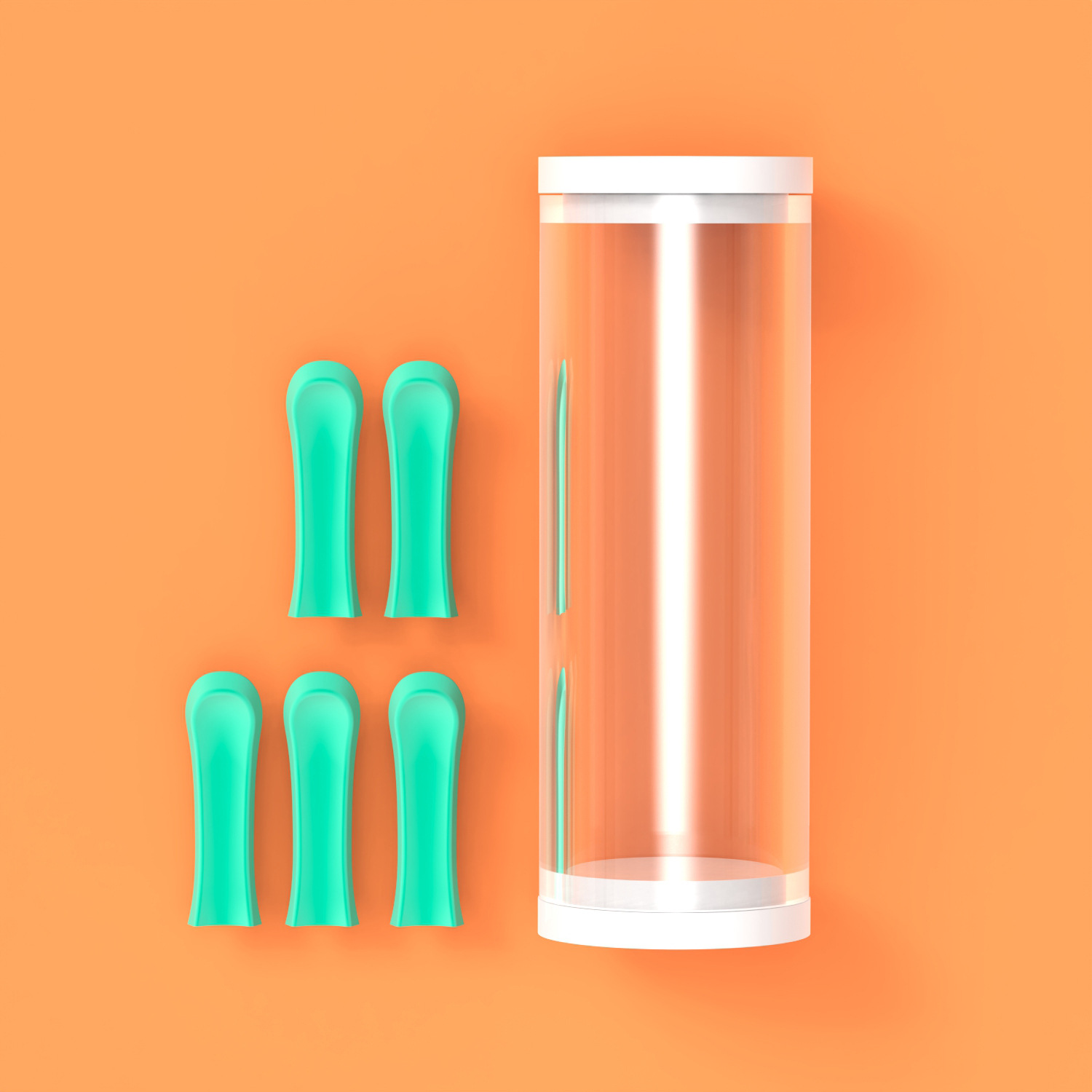 5-Piece Silicone-Silicone-Eyed Visual Ear-Picking Spoon With Endoscope For Ear Cleaning