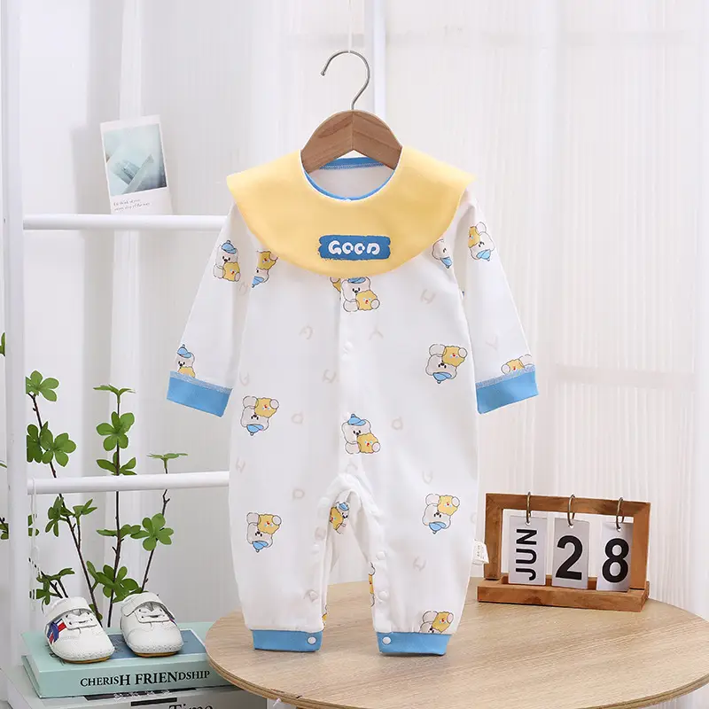 Baby Jumpsuit Split Cotton Wool Four Seasons Romper