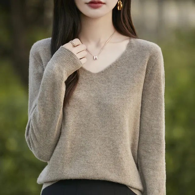 Front Line Ready made Garments Seamless Knitwear For Women Elegant Camel - Shop at LoveMi