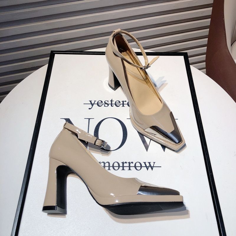 Arrival Elegant Chunky-Heel Peep-Toe Heels For Women - Image 7