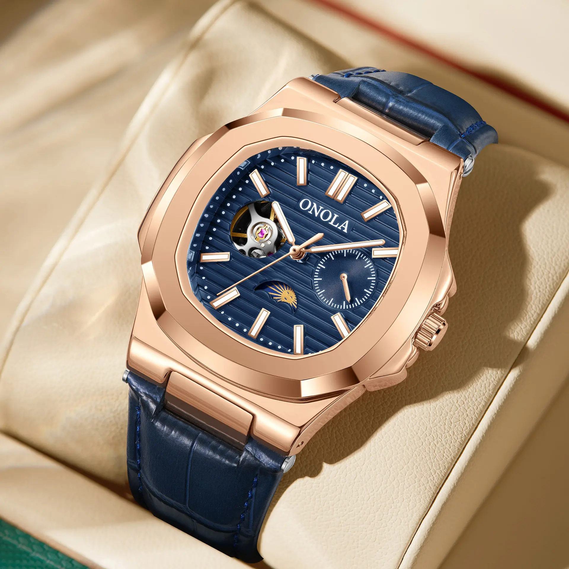 High-Quality Mechanical Watch Sun Moon And Stars