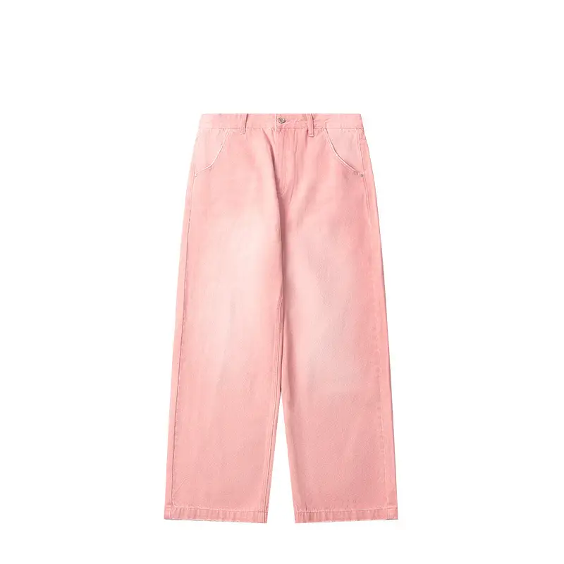 Macaron Street Wash Wide-leg Jeans
