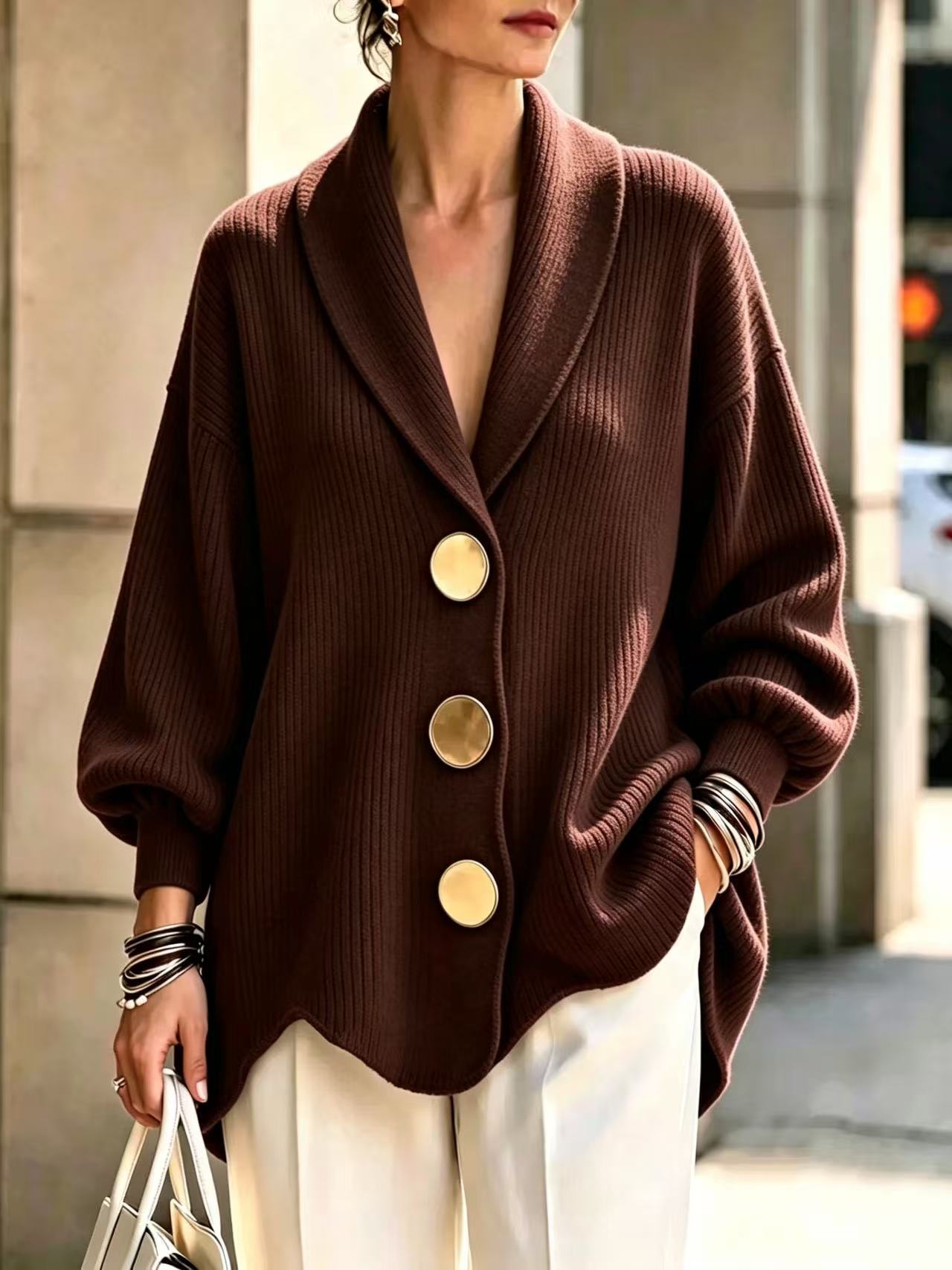 Women's mid-length corduroy top supplier image 3