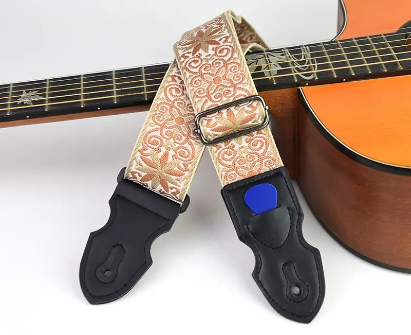 Guitar Strap Folk Guitar Leather Electric Guitar Personality Wooden Guitar Shoulder Strap Crossbody