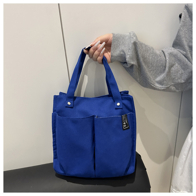 Plain-colored Tote Bag Student Lunch Box 7