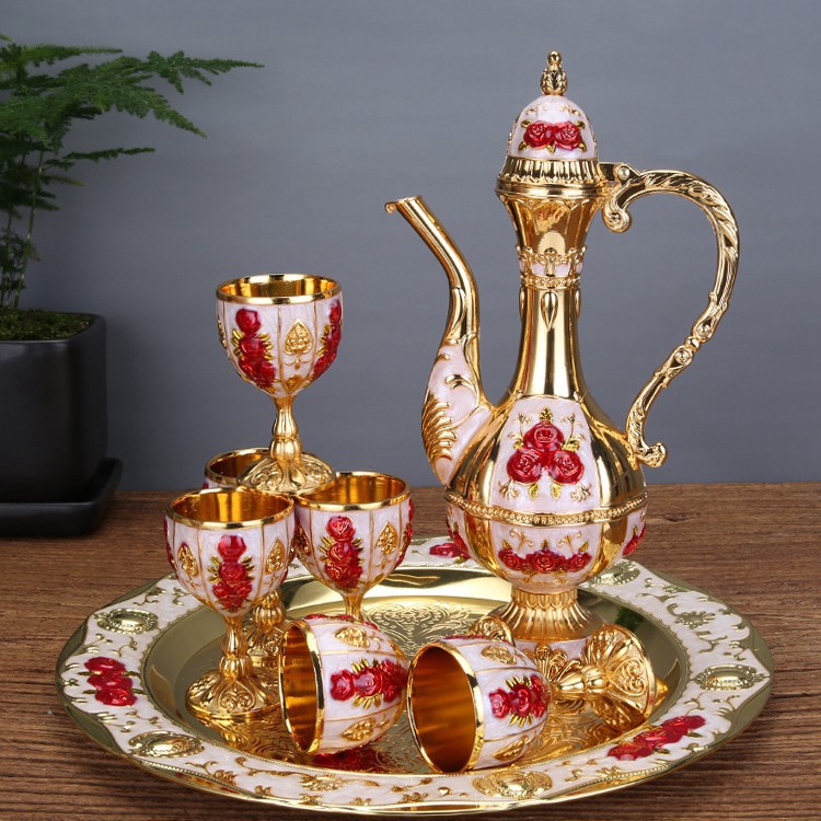 Exquisite Wine Set Court Stylehome Decor Piece Classic And Creative Wine Glasses And Carafes For Dining Rooms And Hotels