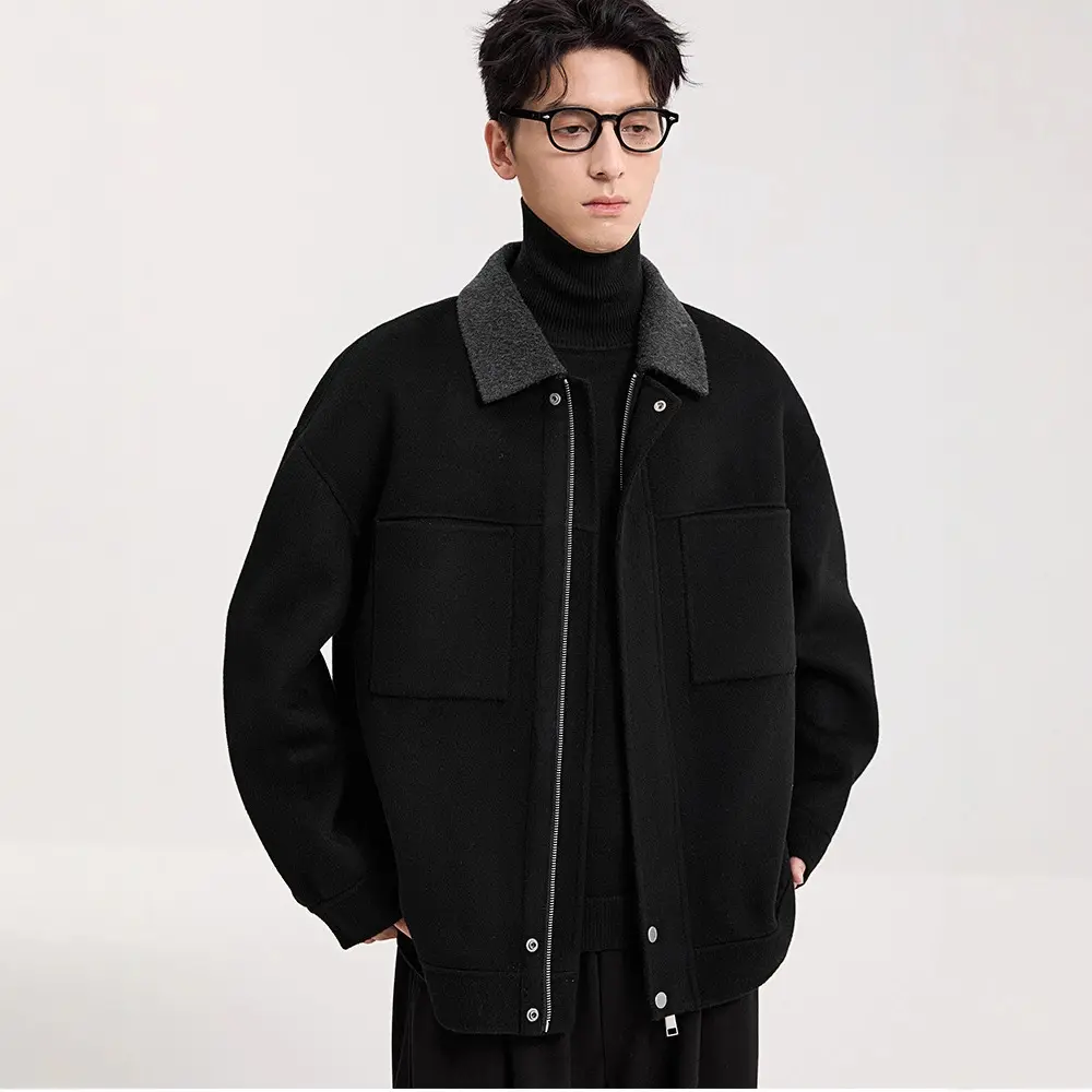 High-grade Lamb Wool Lapel Double-faced Jacket