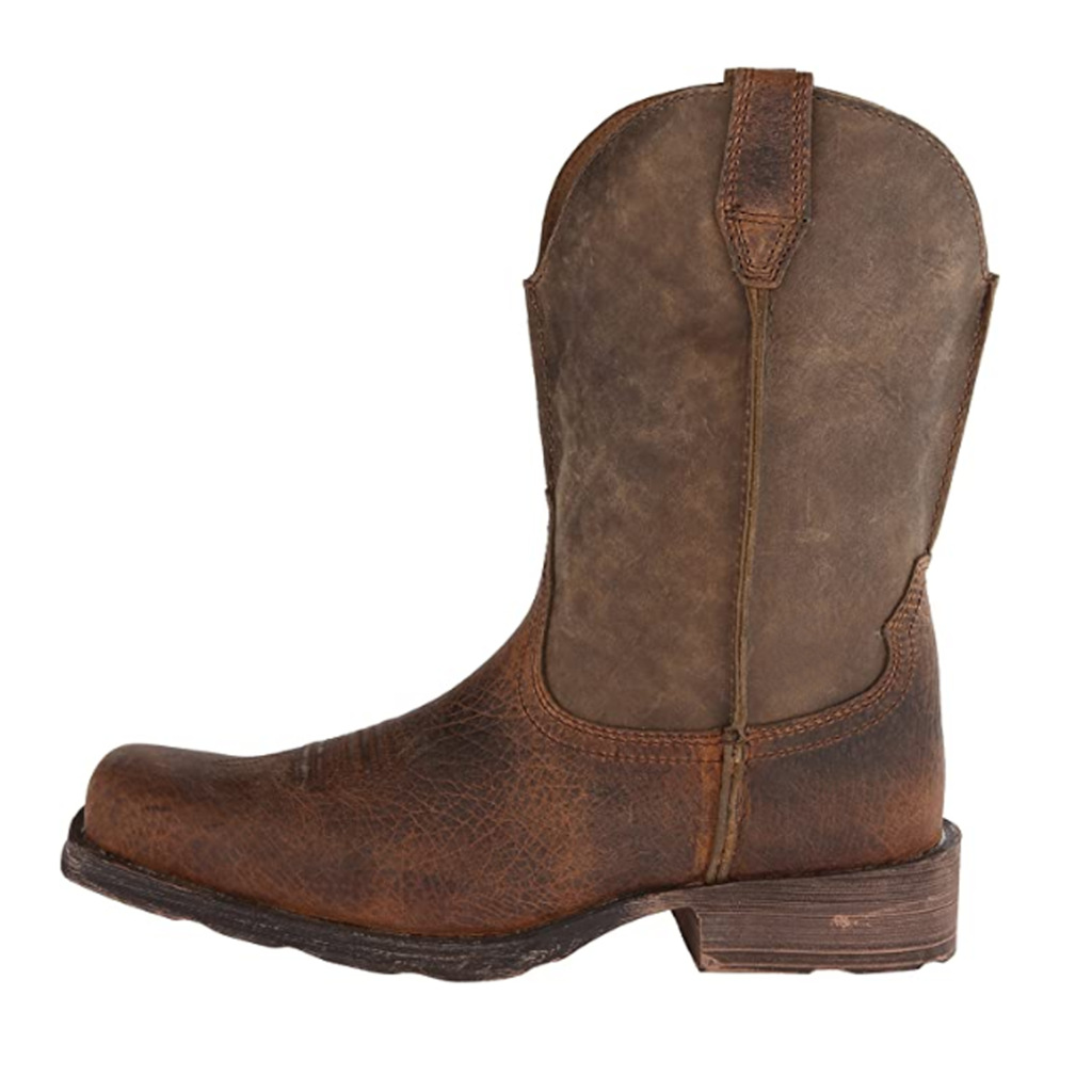 Title 5, Braune Retro-Casual-Stiefel für Herren mit mitt...