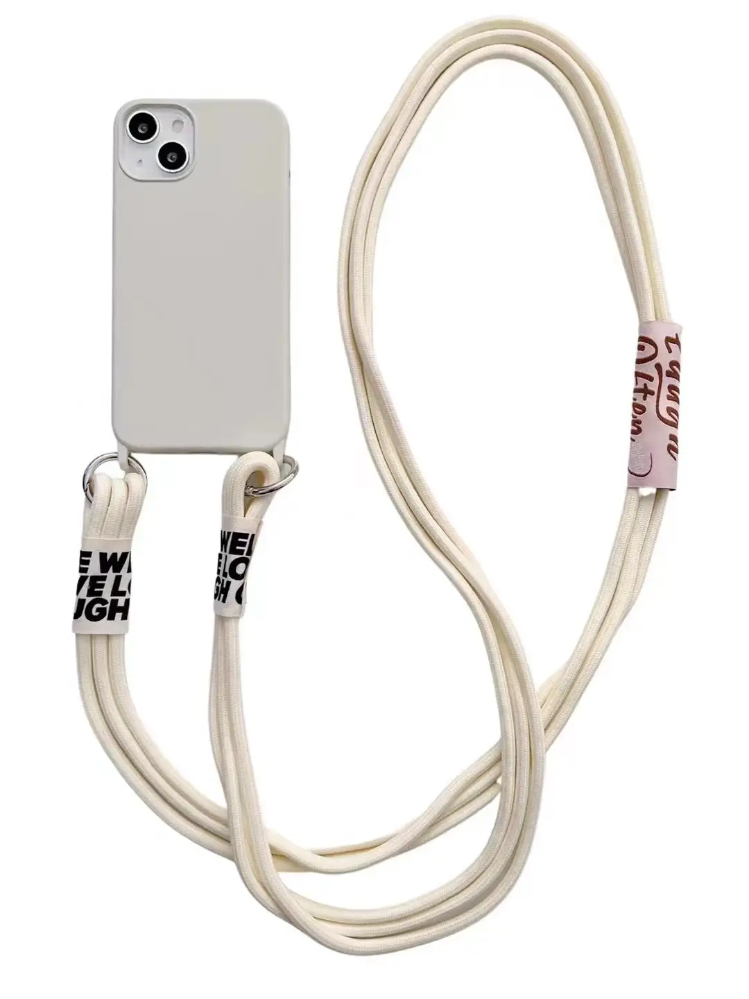 Cross Body Lanyard Liquid Silicone Phone Case