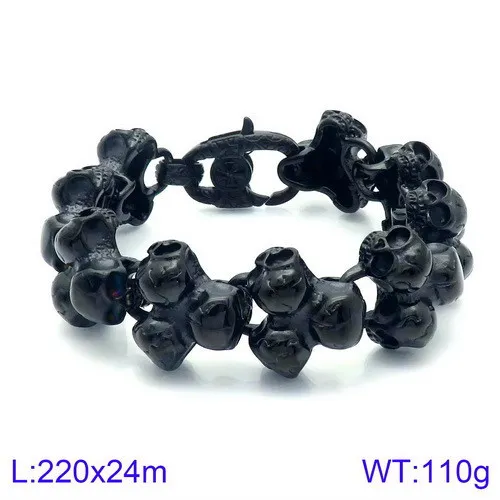 Retro Titanium Steel Bracelet Creative Style Personality Black - Shop at LoveMi