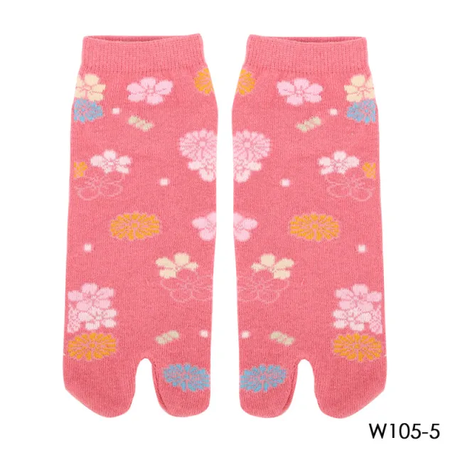 Two finger Socks Cotton Comfortable Ladies W015 5 - Shop at LoveMi