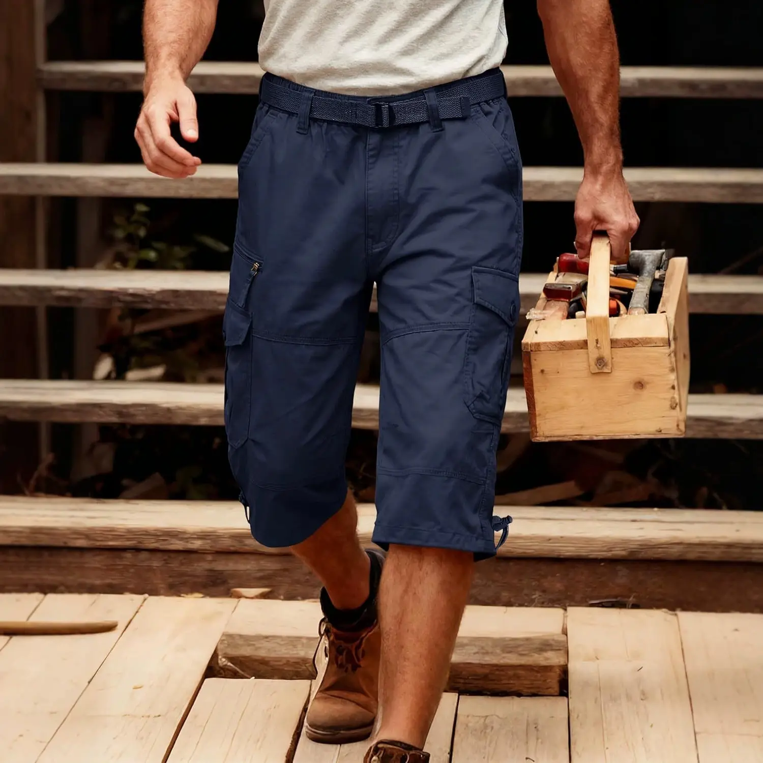 Breathable Casual Three-quarter-length Work Shorts