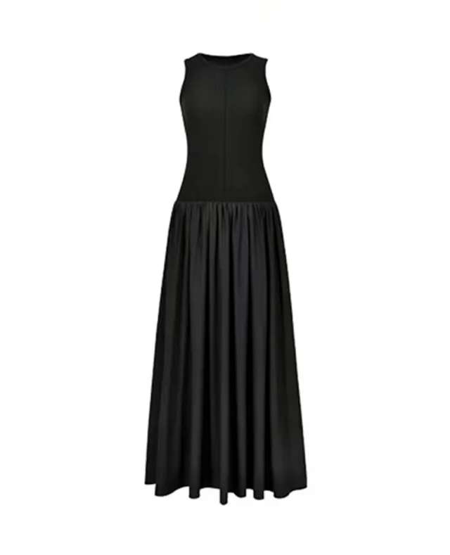 Minimalist Casual Temperament Sports Vest Dress Black - Shop at LoveMi