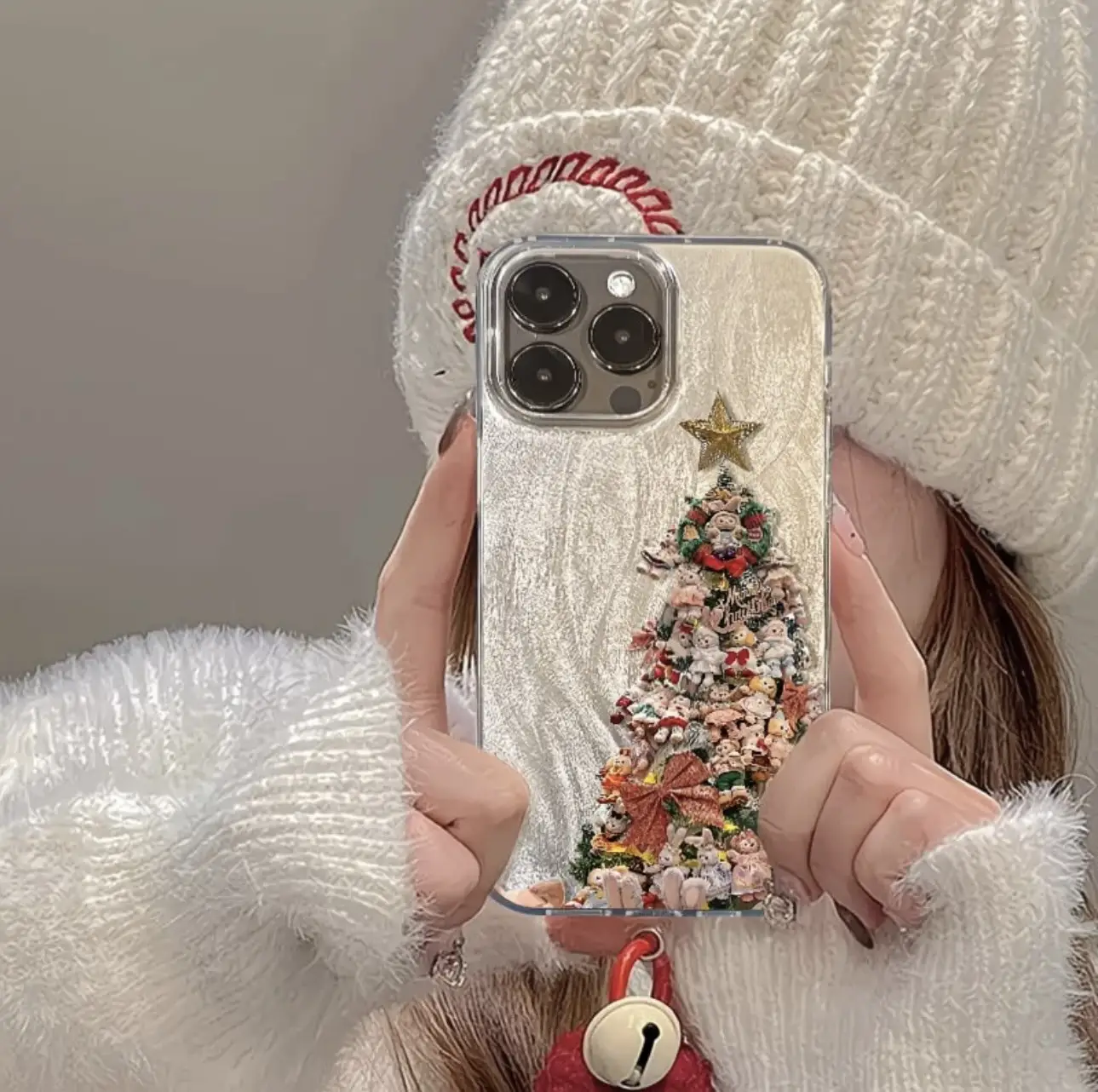 Doll Christmas Tree Phone Case Minimalist Style