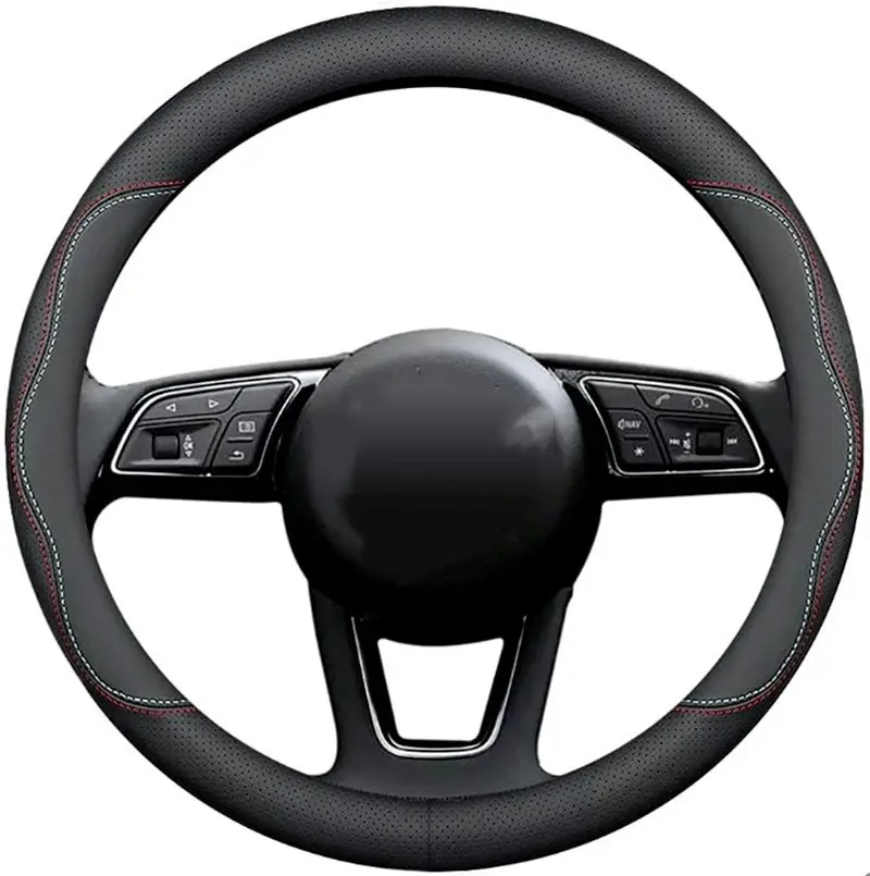 Universal 15-inch Non-Slip Breathable Steering Wheel Cover for Cars