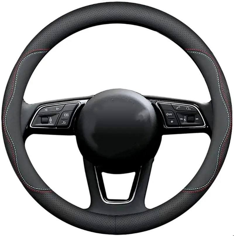 Universal 15-inch Non-Slip Breathable Steering Wheel Cover