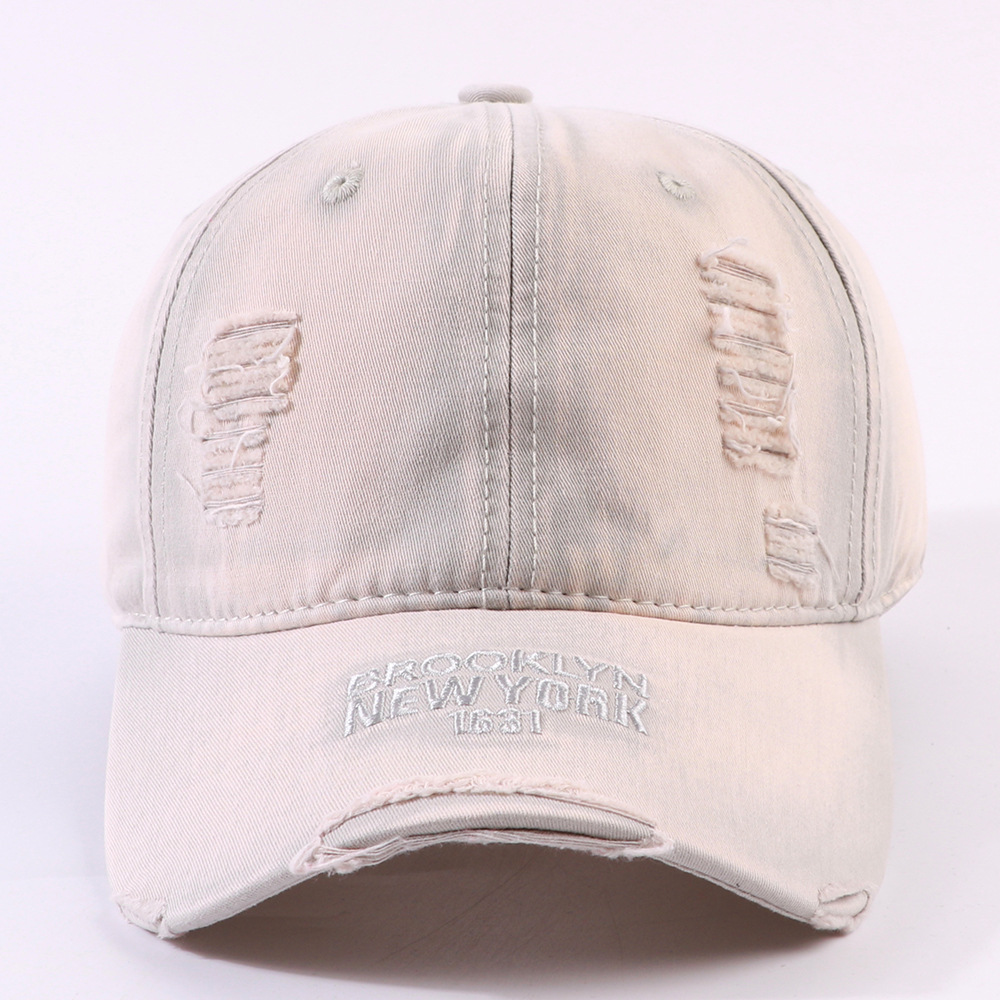 Letter-Embroidered Baseball Cap For Women
