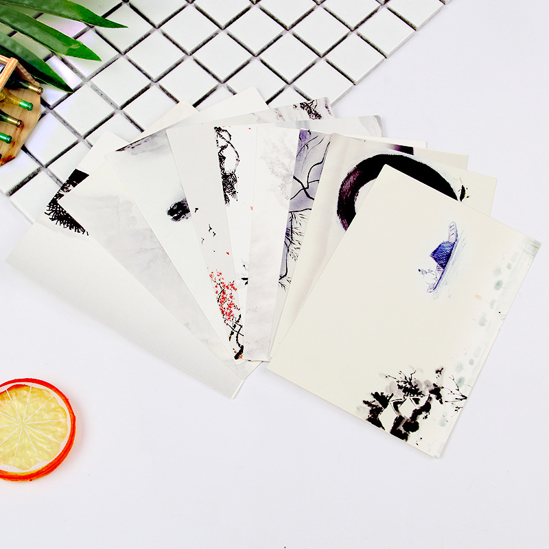 Postcard Personality Cartoon Minimalist Card Retro Paris Tower Historic Site Style - Image 6