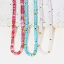 Womens Natural Crystal Abacus Bead Necklace view 1