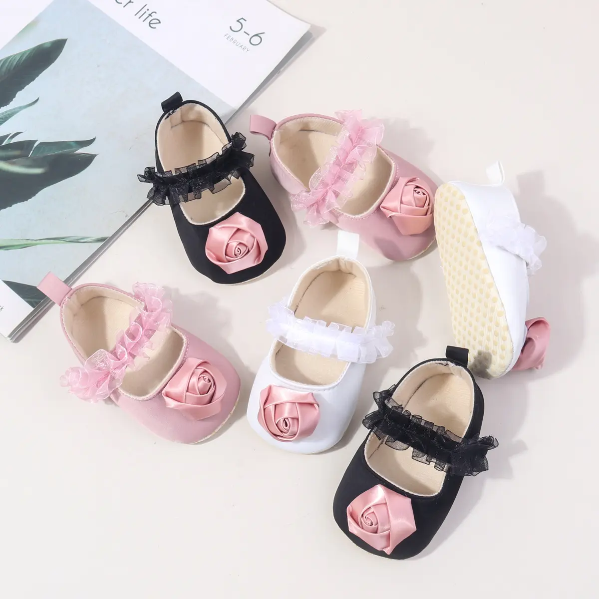 Girl's Small Baby Shoes Western Style Imitation