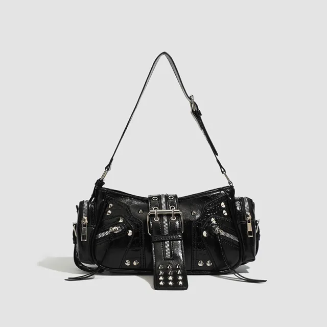 European And American Retro Handbag Special interest Design Oil Wax Leather Black - Shop at LoveMi